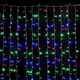 Светодиодная гирлянда штора Водопад 240 LED ламп 3х2 м разноцветный - изображение 4