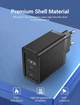 Зарядний пристрій Vention USB Type C + QC4.0 (18-20W) Black (FBBB0-EU) - зображення 5
