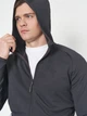 Спортивная кофта мужская Jack Wolfskin Baiselberg Hooded Fz M 1710541-6350 L Темно-серая (4064993557299) - изображение 4