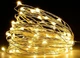 Светодиодная гирлянда Decorative Light Led 100 Нить проволока 10 м на батарейках Тёплый белый (2000992414906) - изображение 1