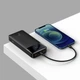 Портативный павербанк Baseus Digital display 20000mAh на 20 W с LED-дисплеем, + кабель в комплекте - изображение 8
