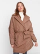 Куртка демисезонная удлиненная женская Trendyol TWOAW22MO0001 S Коричневая (8683043342744) - изображение 1