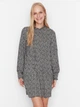Платье короткое осеннее женское Trendyol TWOAW23EL00494 38 Black (8683047504292) - изображение 3