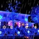Гирлянда светодиодная нить "капля росы" 10м 100 LED на батарейках + USB 220В голубая - изображение 3