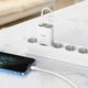 Мережевий зарядний пристрій із швидкою зарядкою PD20W+QC3.0 + кабель Type-C to Lightning HOCO C100A Білий - зображення 5