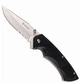 Нож складной карманный Liner lock полусеррейтор Ganzo G617 Black 197 мм - изображение 3