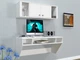 Стіл комп'ютерний навісний з ЛДСП Comfy Home AirTable - II Kit WT Zeus білий - зображення 2