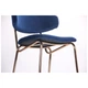 Стілець барний AMF Alphabet C gold/royal blue - зображення 7