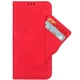 Чехол-книжка с кармашками Deexe Wallet Stand для Infinix Hot 50 - Red - изображение 5