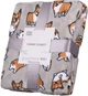 Плед Ardesto Flannel Корги Серый с оранжевым 160х200 см (ART0109PB) - изображение 1