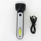 Светодиодный LED фонарик ручной аккумуляторный 1200 mAh, 1w COB + 3w LED, USB Sneha (997909 BK) - изображение 7