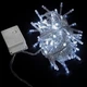 Светодиодная гирлянда на 200 Led прозрачный провод электрическая с контроллером белая - изображение 1