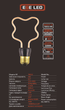 Світлодіодна лампа EGE LED Fіламент Едісон (Filament Edison)4W TB 032 - зображення 3