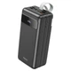 УМБ портативне зарядне Power Bank HOCO Electric J86B 60000 mAh 4USB, Lightning, Type-C, QC, 5A, чорне - изображение 1