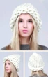 Шапка Хельсинки крупной вязки Белая, Унисекс WUKE One size - изображение 4