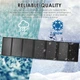 Портативна сонячна панель Solar Bag W50F6 50 Вт 2USB+DC18V Зарядка смартфона павербанка ноутбука - зображення 4