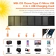Портативна сонячна панель Solar Bag W50F6 50 Вт 2USB+DC18V Зарядка смартфона павербанка ноутбука - зображення 10