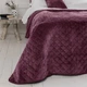 Покрывало ТЕП Velour (Велюр) 150х210 Бордо Ромб круглый - изображение 6