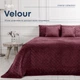 Покрывало ТЕП Velour (Велюр) 150х210 Бордо Ромб круглый - изображение 1