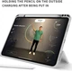 Силиконовый чехол обложка + Pencil Direct Charge + Pencil Holder BBM1 для iPad Pro 12.9" 2020 Серый - изображение 10
