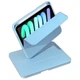 Силиконовый чехол обложка + Pencil Direct Charge + Pencil Holder BBM1 для iPad mini 6 8.3" 2021/mini 7 8.3" 2024 Голубой - изображение 9