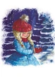 Зимняя открытка Cardsforsoul Снежинки 10,50 Х 14,8 см - изображение 1