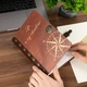 Дерев’яний щоденник з компасом та написом Life is my adventure, А5, 100 аркушів, Червоне дерево, WoodPresent - зображення 1
