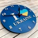 Часы настенные Я люблю Украину, часы с флагом, часы патриотические HWD (A0477) - изображение 1