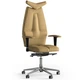 Крісло KULIK SYSTEM JET Beige Екошкіра з підголівником з візерунком - зображення 1