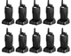 Комплект 10 шт Рація Baofeng UV-6D 5W Li-ion 2000 мАг UHF радіус дії до 12 км на відкритій місцевості Чорний - зображення 1