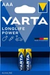 Батарейка Varta Longlife Power AAA BLI 2 Alkaline (04903121412) (4008496559701) - зображення 1