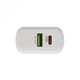 Сетевое зарядное устройство HOCO C94A Type-C, 20W, 3A, QC/PD с Lightning кабелем и быстрой зарядкой white - изображение 11