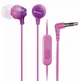 Навушники SONY MDR-EX15AP In-ear Mic Фіолетовий - изображение 3