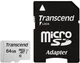 Карта памяти MicroSDXC 64GB UHS-I Class 10 Transcend 300S + SD-adapter (TS64GUSD300S-A) - изображение 1
