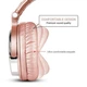 Наушники(с проводом) Oneodio Pro 10 без микрофона rose gold - изображение 4