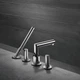 Cмеситель встраиваемый в борт ванны на четыре отверстия HANSGROHE AXOR Uno хром латунь 45444000 - изображение 3