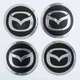 Автомобильная эмблема Primo на колпачок ступицы колеса c логотипом Mazda - Black Primo - изображение 1