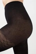 Женские капроновые колготки Giulia LACERY 60 (1) 2 Black-black с узором 60 DEN колготки плотные чёрные с рисунком - изображение 4