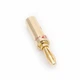 Штекер конектор роз'єм типу банан Banana Plug Slim 4.2 мм, Gold/Red letters (48520) - зображення 3