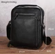 Шкіряна чоловіча сумка-барсетка через плече чорна Tiding Bag A25-1278C - зображення 6