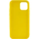 Силиконовый чехол Candy для Apple iPhone 14 (6.1") Желтый Без бренда - изображение 2