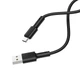 Кабель BOROFONE BX31 USB to Type-C 3A, 1m, silicone, TPE connectors, Black (6931474710390) - изображение 3
