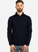 Koszulka polo męska z długim rękawem Vela Blu V22012N-663 M Ciemnogranatowa (2000381900041) - obraz 1