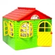 Дитячий ігровий будиночок DOLONI TOYS зі шторками пластиковий 129х32х87 см Різнокольоровий (02550/3-RT) - зображення 1