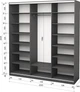Шкаф-купе трехдверный Roko 224.2х242х60 см Зеркало Серый (20200027567) - изображение 2