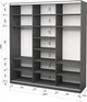 Шкаф-купе трехдверный Roko 224.2х242х60 см Зеркало Серый (20200027584) - изображение 2