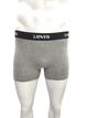 Чоловічі труси - боксеры Levis 4шт.в упаковці, червоний в полоску, чорний, синій, сірий, хлопок стрейч, размер S - изображение 1