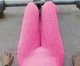 Эластичные женские леггинсы XL push up розовые с высокой талией, антицеллюлитные, лосины дышащие леггинсы для спорта, фитнеса и йоги - изображение 6