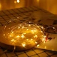 Гирлянда Роса на батарейках (CR2032), 5 метров 50 led, цвет теплый белый - изображение 3