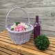 Кошик з лози 26*36*38*15 см лавандова - зображення 1